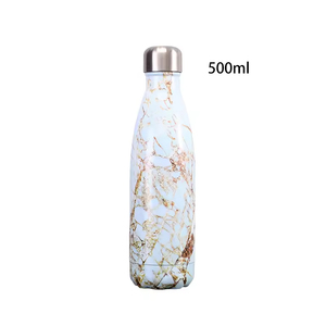 Custom 500ml Sports <b>Flask</b> with Logo Stainless Steel Double Wall Insulated Drink <b>Cup</b> Rubber Paint Thermal Water Bottle - Product Image 5