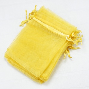 Nuevas Bolsitas de Malla para Joyería con Cordón, Bolsas de Organza Doradas Transparentes para Regalos, Dulces, Recuerdos de Boda, Navidad - Product Image 1