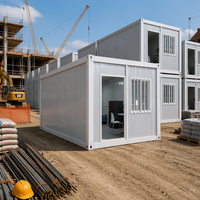 Maison conteneur préfabriquée démontable pour atelier, école, hôtel, installation rapide, idéale pour dortoirs de travailleurs et projets de motels