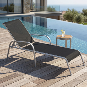 เก้าอี้พักผ่อนอลูมิเนียมสำหรับลานกลางแจ้ง นั่งสบาย ขาย - Product Image 1