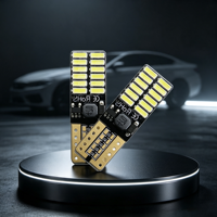 Ampoule LED Canbus JHS Automotive T10 W5W 24SMD 4014 sans erreur pour feux de plaque d'immatriculation de camion, SUV, fourgonnette – Personnalisation OEM/ODM en usine