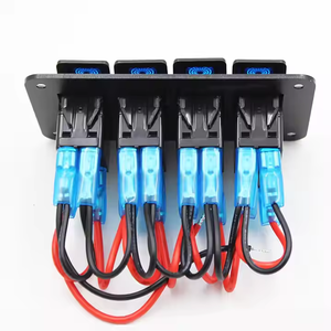 Panneau d'interrupteurs à bascule à double LED pour <span class=keywords><strong>bateau</strong></span> marin 2-6 Gang On-Off Fonction étanche pour camion <span class=keywords><strong>bateau</strong></span> voiture-Briquet Socket Disjoncteur - Product Image 5