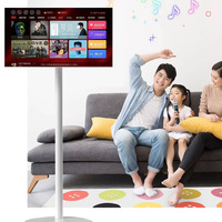 Téléviseur intelligent Android 13 24/27/32 pouces, portable, LED blanc, 4K, écran tactile rotatif, USB, WiFi, tablette Android intelligente pour le travail et les études