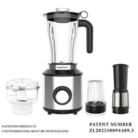 HappyPartner Multifunctionele 4-in-1 Voedselprocessor Blender voor Keukenapparatuur Mixer Blender Sapcentrifuge Smoothie Maker