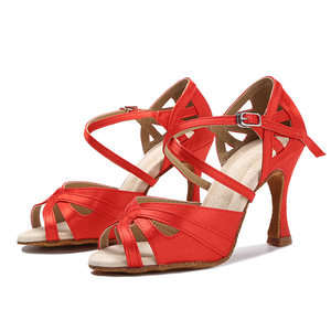 Chaussures de danse latine pour femmes adultes, chaussures de danse de salon rumba pour femmes, chaussures de danse à semelle souple - Product Image 1