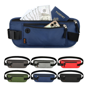 Unisex Rfid Bloqueo Delgado, Cartera Bolsa Viaje Dinero Cintura Cinturón Riñonera Con Teléfono Y Pasaporte Titular Para Hombres Y Mujeres/ - Product Image 1