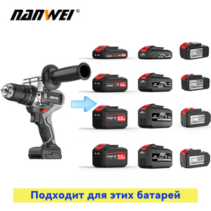 Taladro Atornillador Eléctrico Inalámbrico <span class=keywords><strong>de</strong></span> Impacto, Mandril <span class=keywords><strong>de</strong></span> 1/2'', 150NM, Baterías <span class=keywords><strong>de</strong></span> Iones <span class=keywords><strong>de</strong></span> Litio Recargables, Herramientas Eléctricas Manuales para Bricolaje - Product Image 3