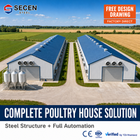 Bâtiment d'élevage extensible en acier galvanisé pour volailles, poulaillers, abris pour bétail, granges à chevaux, bâtiments agricoles ignifuges