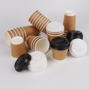 Biodegradable Double Wall Take Out Wholesale Insulated Recycle Carton Custom Disposable <strong>Paper</strong> <strong>Coffee</strong> <strong>Cups</strong> with Lid - Product Image 1