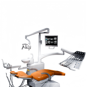 Riunito Odontoiatrico Professionale con Supporto per Monitor e Porta Strumenti per Dentista - Product Image 1