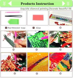 Usine en gros 5D bricolage diamant peinture Kit complet diamant broderie point de croix religieux mur Art jésus famille impression - Product Image 5