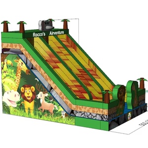 <span class=keywords><strong>2025</strong></span> thiết kế mới 5m * 6m * 6M <span class=keywords><strong>Inflatable</strong></span> động vật chủ đề lâu đài bouncy khô trượt Zoom công viên trượt ngoài trời trượt cho trẻ em - Product Image 1