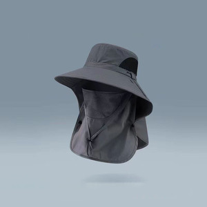 หมวกปีนเขาสำหรับผู้ชายหมวกทรงบัคเก็ตตกปลากันแดดกันแดดกันแดดขนาดใหญ่สำหรับฤดูร้อน - Product Image 5