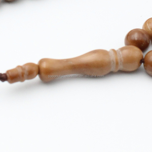 2024 exportación caliente decoración musulmana regalos de vacaciones collar oración 7mm Kuka madera 99 cuentas islámica Tasbih - Product Image 6