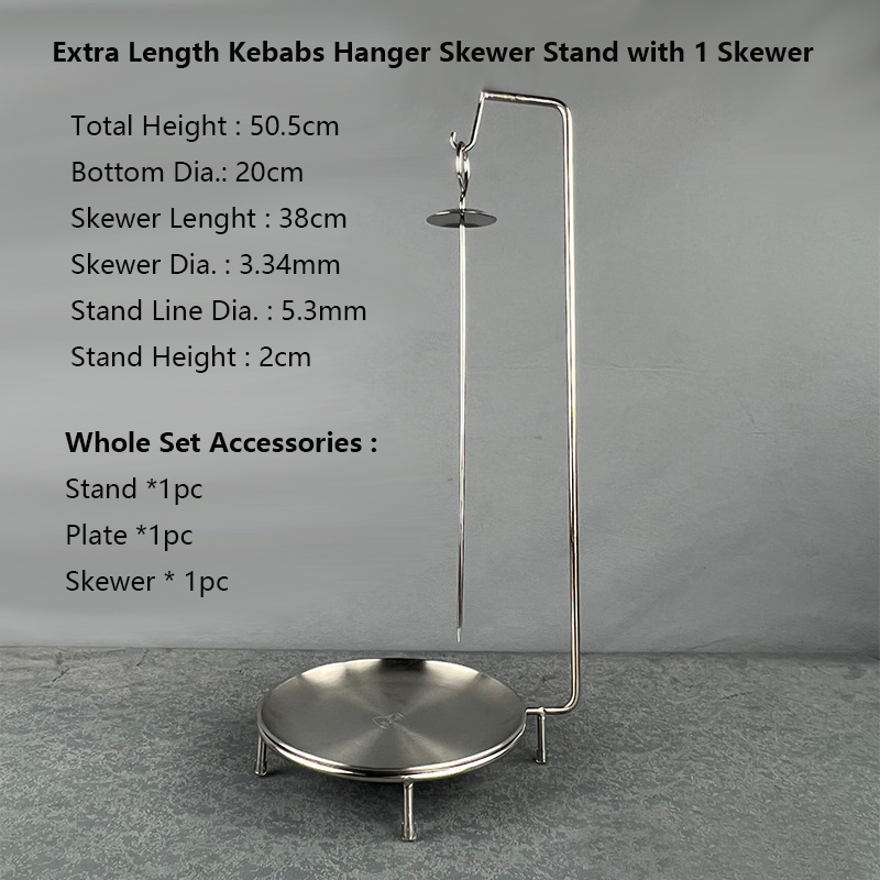 Silver Brazil Extra Height with 1 Skewer