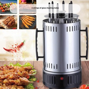Điện thịt nướng Kebab nướng máy tự động xoay thịt nướng không khói lò xiên nướng Máy thịt Kebab sưởi ấm bếp - Product Image 2