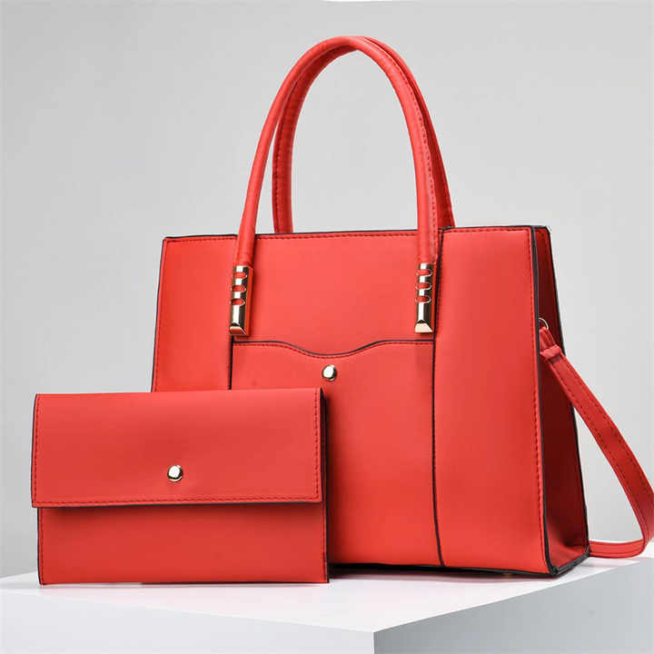 Fashion and Leisure Two Piece Set 2024 New Versatile Simple Large Capacity Handbag ladies bags
