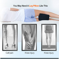Oreiller de genou en mousse à mémoire de forme pour dormeurs latéraux oreiller de jambe compensée aligne la colonne vertébrale pour dormir pour le soulagement de la douleur au genou hanche