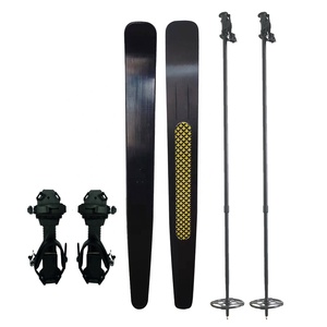 Raquetas de nieve deslizantes HOK ski ancho senderismo escalada piel caminar esquís con encuadernación - Product Image 2