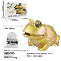 Panda mignon grenouille chat gorille modèle jouet en plastique hippopotame tirelire