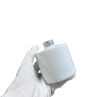 Bouteille en verre cylindrique blanche personnalisée de 200 ml pour diffuseur à bâtonnets, avec bouchon à vis, conteneur vide pour diffuseur de parfum d'ambiance domestique