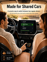 Adaptateur universel sans fil 2 en 1 CarPlay Android Auto, convertisseur d'écran intelligent, adaptateur USB-C sans fil pour voiture, CarPlay ou Android Auto