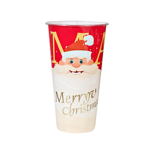 Nouvelle tasse de Noël pour thé au lait et café, couvercle jetable en PP épaissi, 500 pièces, tasse porte-bonheur de Noël - Product Image 6
