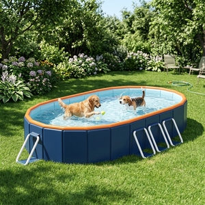 Vente directe d'usine - Piscine pour animaux <span class=keywords><strong>de</strong></span> compagnie - Kit complet avec auvent pare-<span class=keywords><strong>soleil</strong></span> - Baignoire pour chien et chat - Piscine pour jardin - Product Image 1