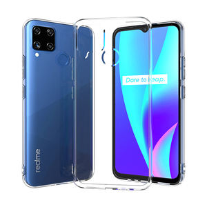Nuevo producto Anti-caída de 2,0mm cristal TPU transparente cubierta posterior de la caja del teléfono móvil <span class=keywords><strong>para</strong></span> Realme C12 - Product Image 4