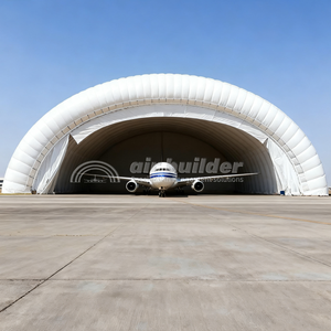 Dôme de stockage d'avions gonflable, structure soutenue par l'air, hangar, tente, bâche en PVC imperméable - Product Image 5