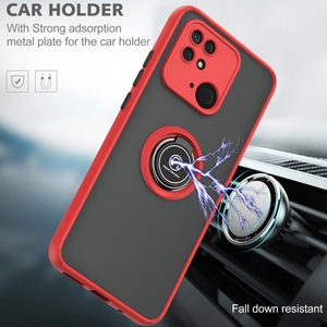 Funda Protectora para Teléfono Móvil de Acrílico + TPU al por Mayor, con Anillo de Soporte de 360 Grados, Funda Mate para Xiaomi <span class=keywords><strong>Redmi</strong></span> <span class=keywords><strong>10A</strong></span> <span class=keywords><strong>10C</strong></span> con Protección para la Cámara - Product Image 3