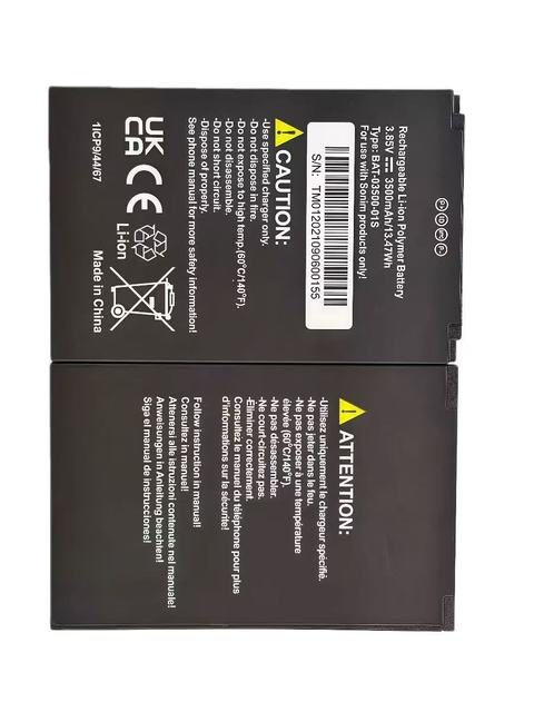 Rechargeable Lithium Battery 3.85V 3500mAh BAT-03500-01S Replacement Sonim XP5 PLUS/XP5900 Dual IC Stock XYN OEM Black
