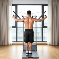 Equipo de Gimnasio Aptus Gym Monster para Entrenamiento de Fuerza en Interiores, Plegable, con Pesas Electrónicas Dinámicas, Plegable y Montable en Pared