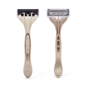 มีดโกนแบบพกพา ย่อยสลายได้ เป็นมิตรกับสิ่งแวดล้อม ทำจากสแตนเลสและใยไม้ไผ่ สำหรับผู้ชาย ลายแบบกำหนดเอง ใบมีด 5 ใบ ใช้ได้ทั้งตัวและใบหน้า - Product Image 3