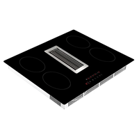 Table de cuisson à induction facile à installer Table de cuisson tout-en-un à 4 brûleurs avec hotte aspirante intégrée