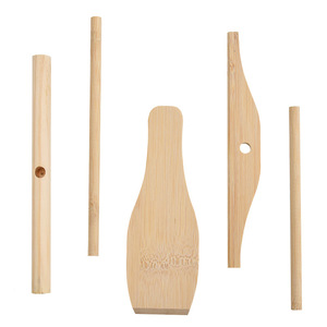 Juego de utensilios para hacer panqueques de bambú con cepillo para aceite, para hacer panqueques y crepas de huevo, accesorio para hornear - Product Image 4