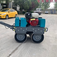 Rouleau compresseur de sol en béton portable à main tandem pour bébé, à moteur essence diesel, largement utilisé en Chine
