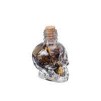 Crânes d'améthyste, gravier en bouteille, agate, cristal, Feng Shui, énergie spirituelle, guérison, bricolage, Halloween, décoration créative pour la maison et le bureau