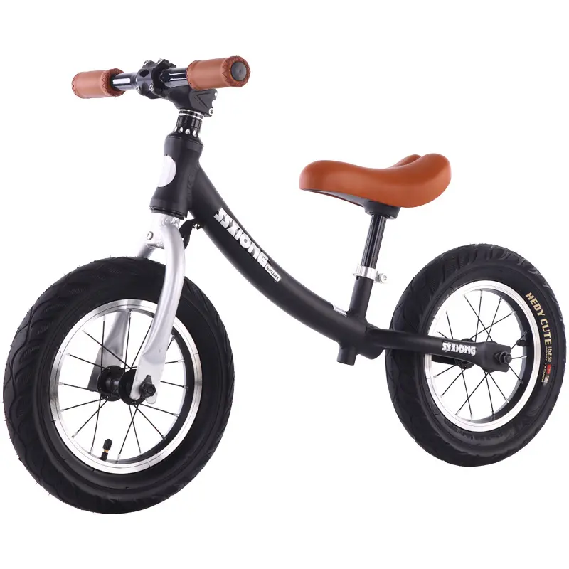 Manufacturer 12 inch kids balance bike push walking bike learning children bicycle for baby aluminum alloy frame air wheel