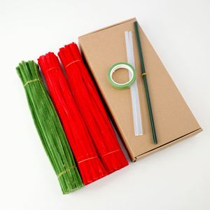 Set de Regalo DIY de Ramo de Claveles Eternos para el Día de los Inocentes - Manualidad Sentida con Alambre de Hierro, 150 Tallos Densos de 8mm, Completo - Product Image 4