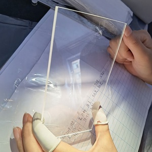 Büyük boy safir cam yüksek yüzey kalitesi 60/40 optik pencere hiçbir kaplama şeffaf safir kristal cam - Product Image 6