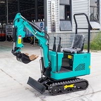 Máquina para Movimiento de Tierras HT10 Precios Económicos, Excavadora de 1 Tonelada, Fabricante Chino, Mini Excavadora Hidráulica en Venta