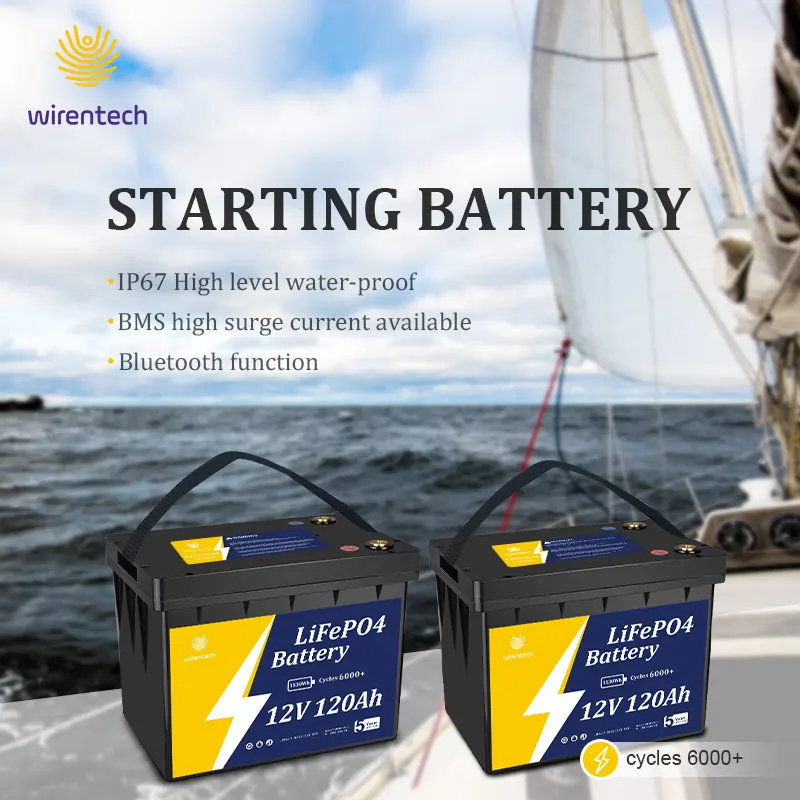 UL kurşun asit Lifepo4 şarj edilebilir balıkçılık lityum pil Batterie 12V 300300ah 200Ah lityum ev güneş akü sistemi