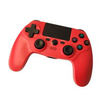 GAMINJA Contrôleur privé à double choc Manette de jeu sans fil avec bouton Turbo Moteur de vibration et boutons tactiles pour PS4