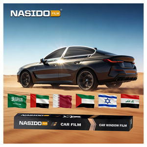 <span class=keywords><strong>Film</strong></span> teinté pour vitres de voiture NASIDO, luxe, haute qualité, protection de la vie privée, double HD, faible opacité, nano-céramique, 2 mil, garantie 7 ans - Product Image 1
