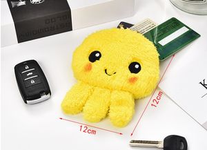 <span class=keywords><strong>Meilleure</strong></span> vente poulpe drôle doux en peluche porte-clés portefeuilles dessin animé poulpe porte-monnaie portefeuilles porte-clés jouets Couples pendentif - Product Image 2