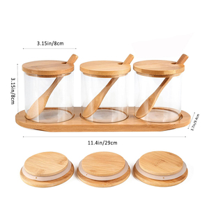 Fabrika baharat cam kavanoz mutfak baharat rafı sevimli tuz çeşni konteyner geri okul parti cadılar bayramı düğün - Product Image 3