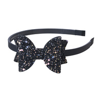 Paillettes bandeau bijoux pour enfants arc bandeau couleur cheveux accessoires en gros enfants bijoux fête mignon