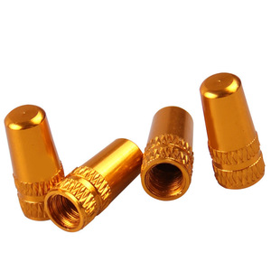 Tapa de válvula francesa de aleación de aluminio CNC, cubierta de vástago de válvula sin cámara de colores para reparación y reemplazo de neumáticos de bicicleta - Product Image 5