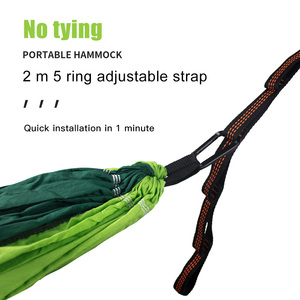 Parachute pliable et ultraléger pour l'extérieur, balançoire de camping en nylon, double longueur et largeur supplémentaires, hamac super léger - Product Image 3